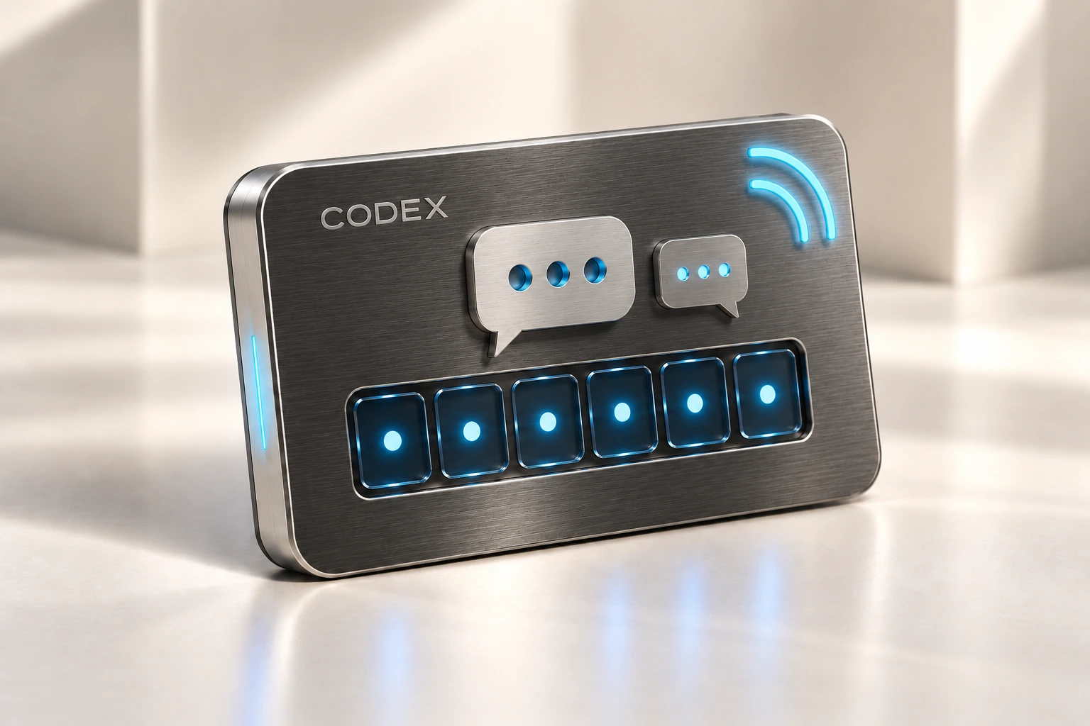 石墨金属 Codex 通讯终端与六格验证码显示